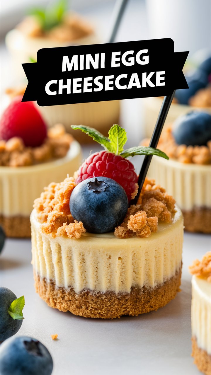 Mini Egg Cheesecake