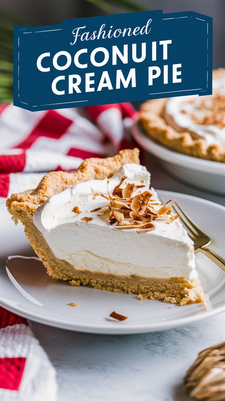 Old Fashioned Coconut Cream Pie