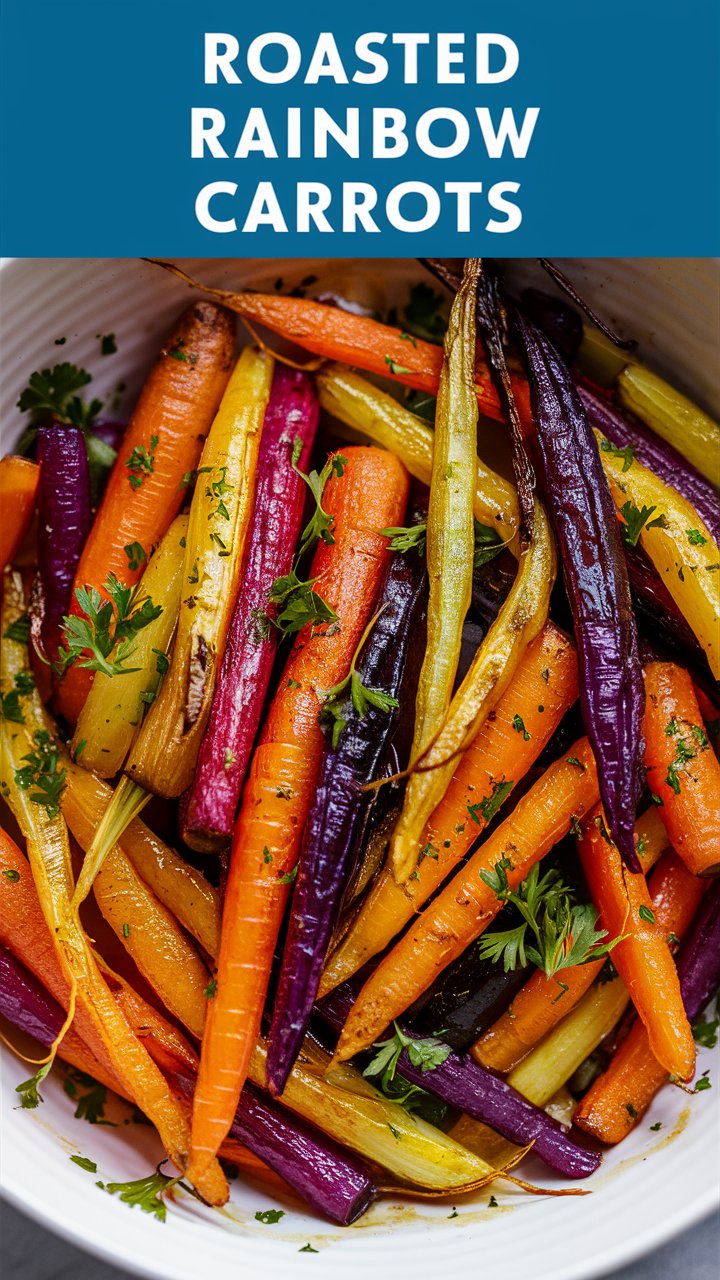 Roasted Rainbow Carrots