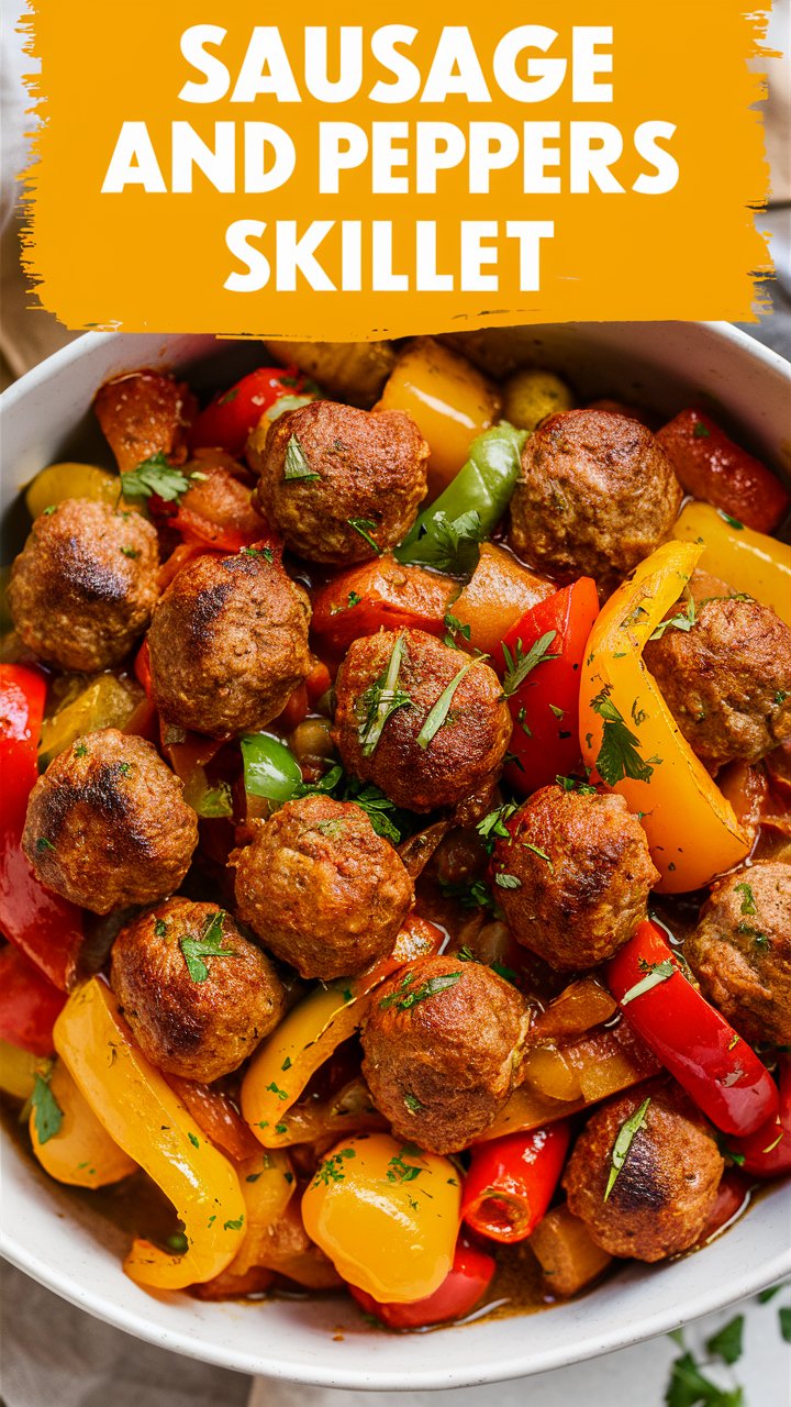 Sausage and Peppers Skillet