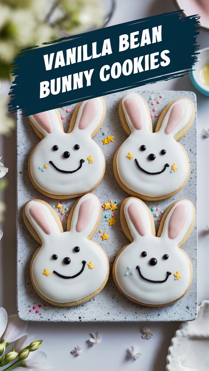 Vanilla Bean Bunny Cookies