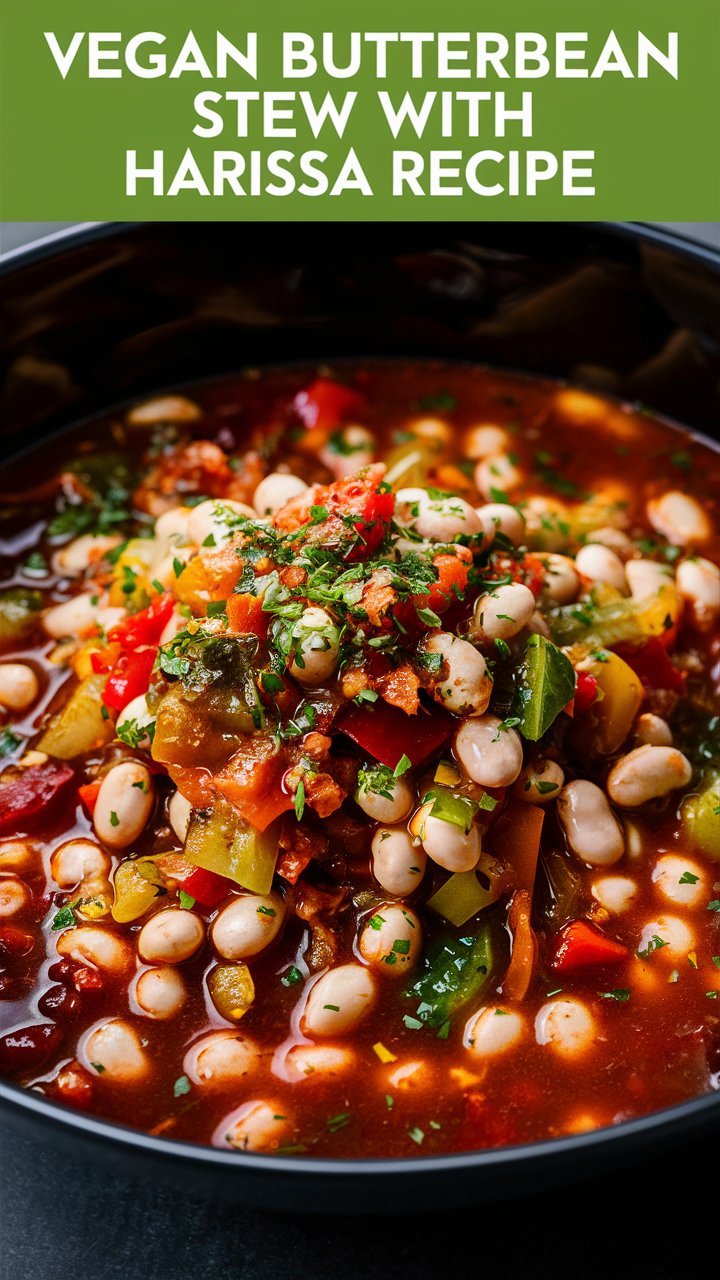 Vegan Butterbean Stew with Harissa Recipe