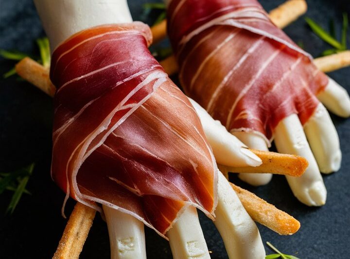Creepy Halloween Hand Appetizer with Mozzarella and Prosciutto: Spook Your Guests in Style 2025