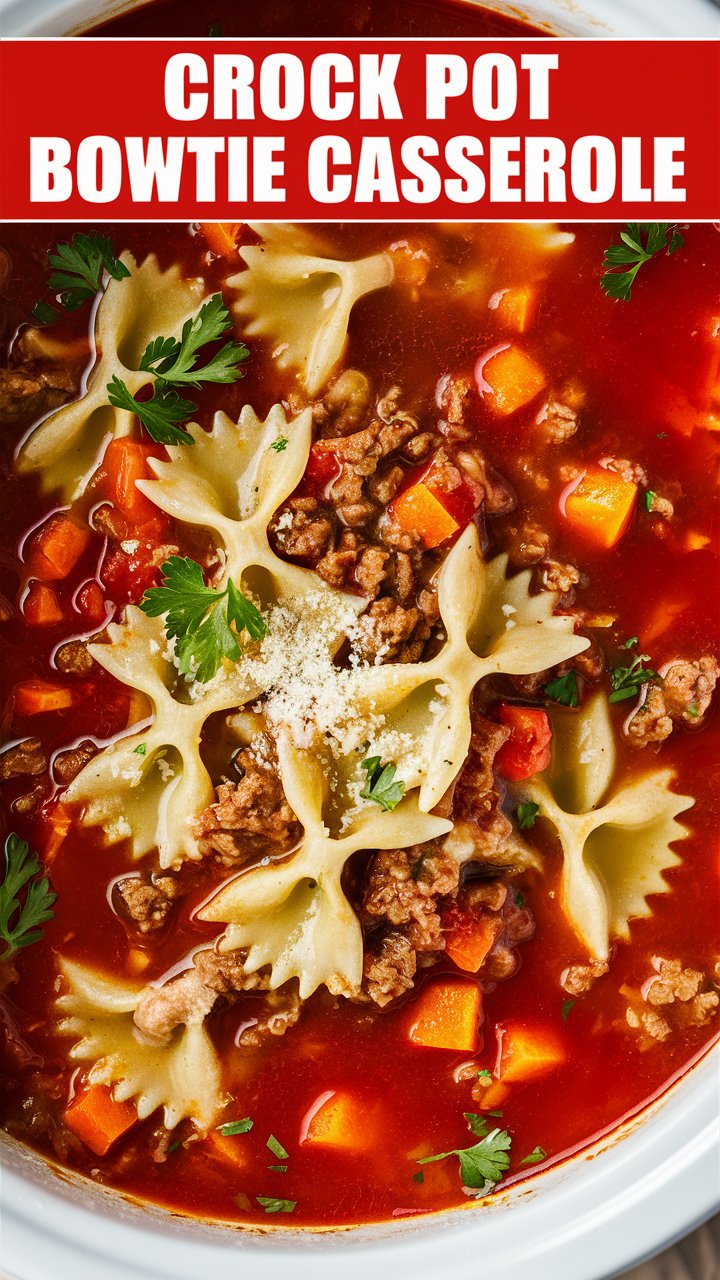 Crock Pot Bowtie Casserole
