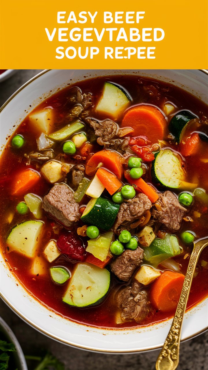 Easy Beef Vegetable Soup Recipe