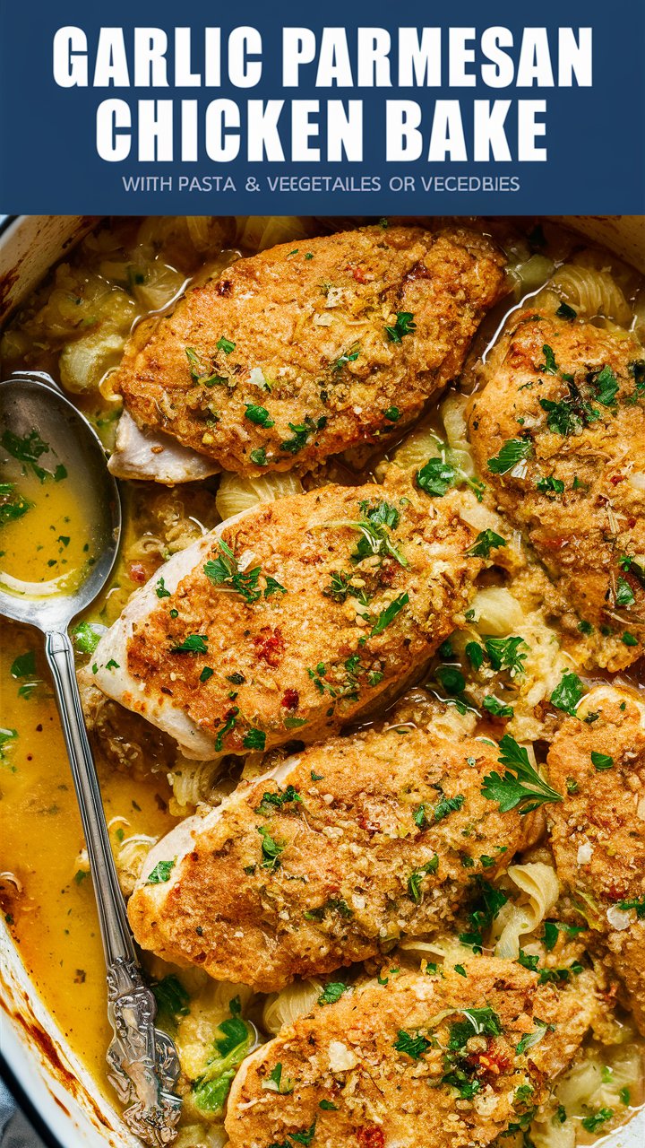 Garlic Parmesan Chicken Bake Recipe