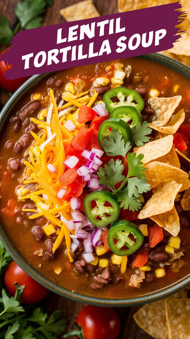 Lentil Tortilla Soup