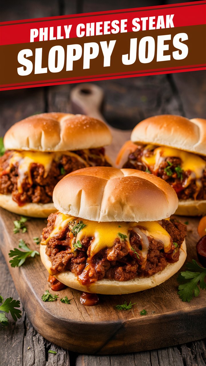 Philly Cheese Steak Sloppy Joes