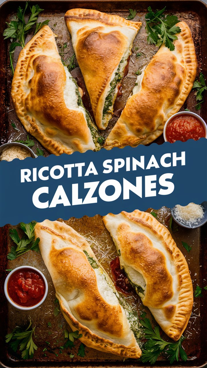 Ricotta Spinach Calzones