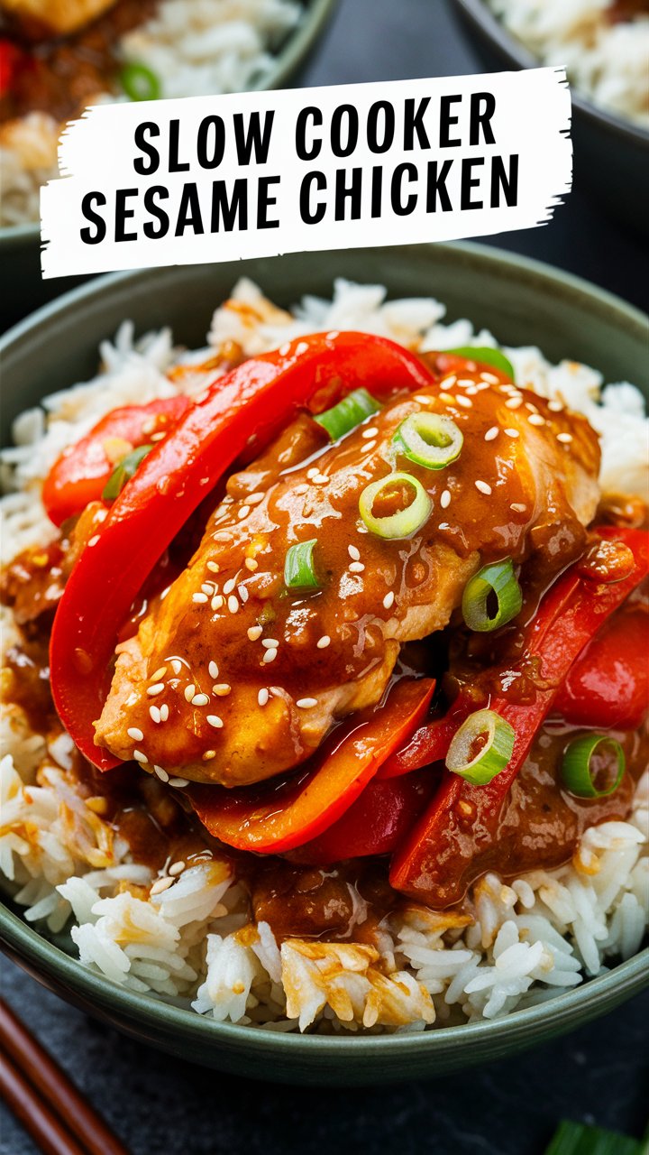 Sesame Chicken for Slow Cooker