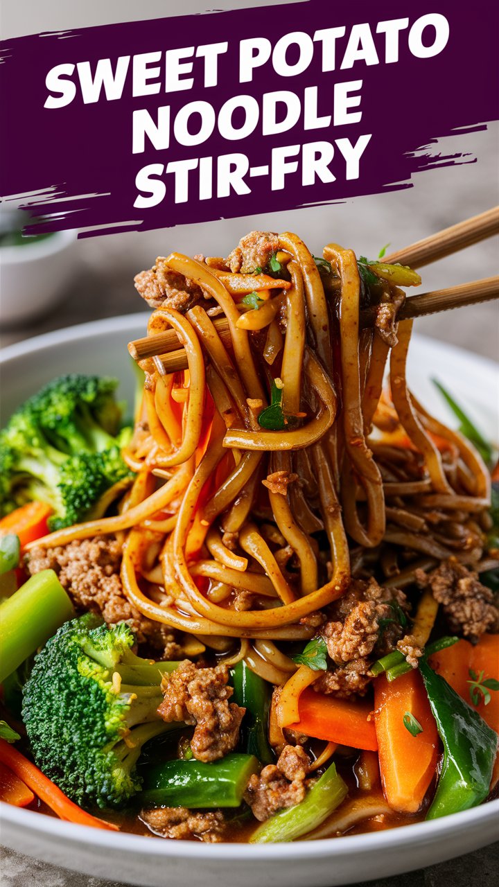 Sweet Potato Noodle Stir-Fry