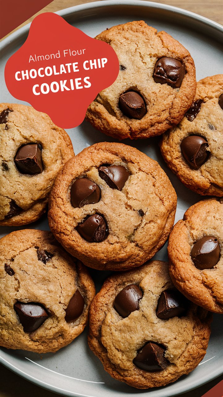 Almond Flour Chocolate Chip Cookies