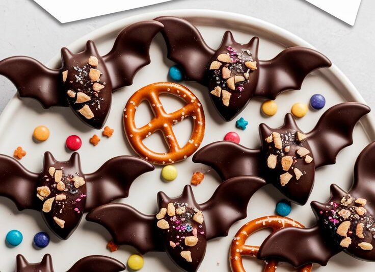 “Bat Wing Chocolate Pretzel Mix – The Ultimate Halloween Snack! 2025”