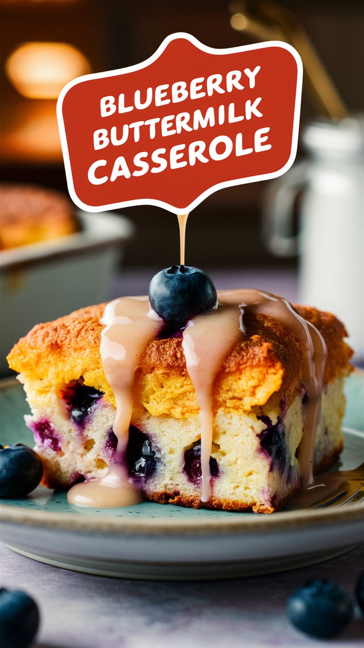 Blueberry Buttermilk Pancake Casserole