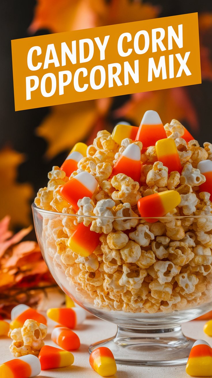 Candy Corn Popcorn Mix