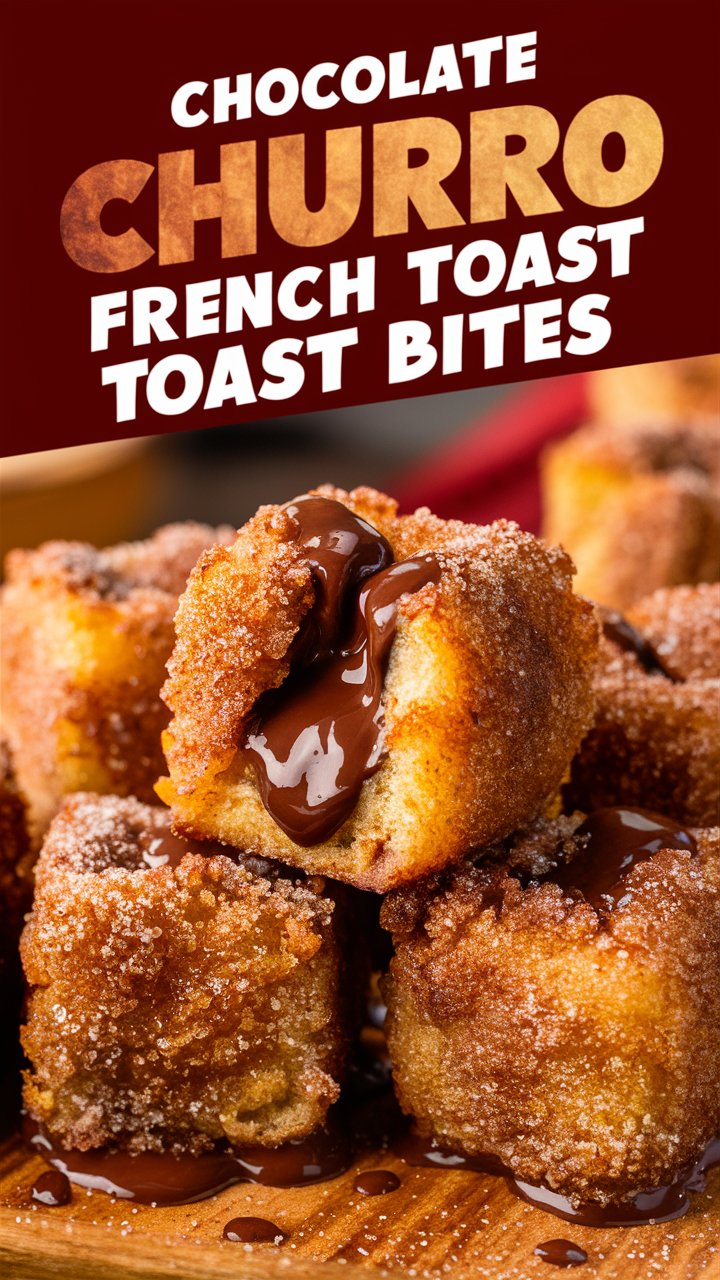 Chocolate Churro French Toast Bites