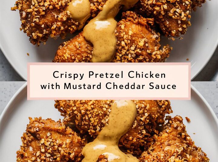 Crispy Pretzel Chicken with Mustard Cheddar Sauce: A Must-Try! 2025