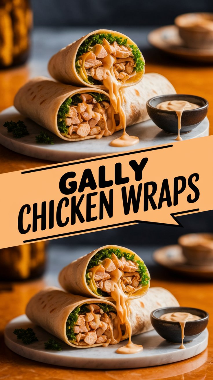 Garlic Chicken Wraps