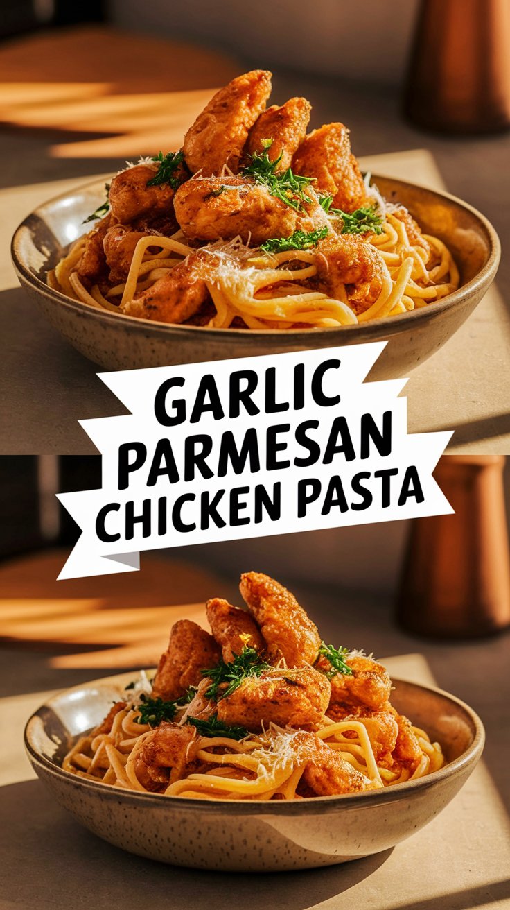 Garlic Parmesan Chicken Pasta