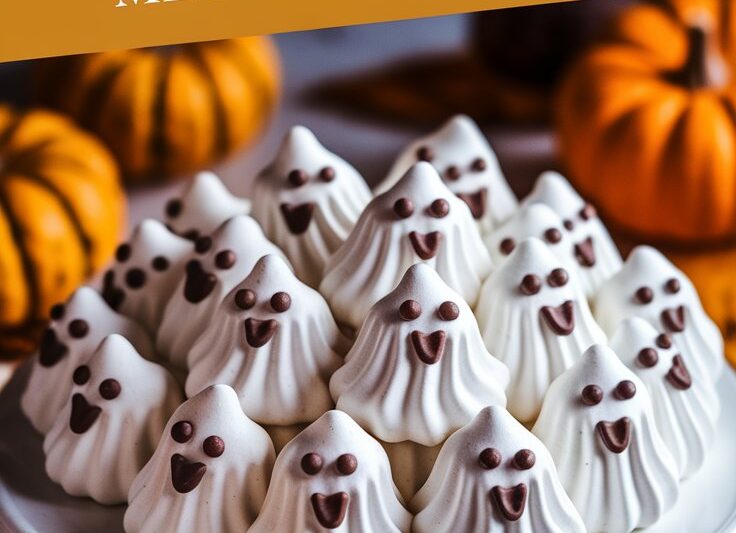 Ghost Meringue Cookies