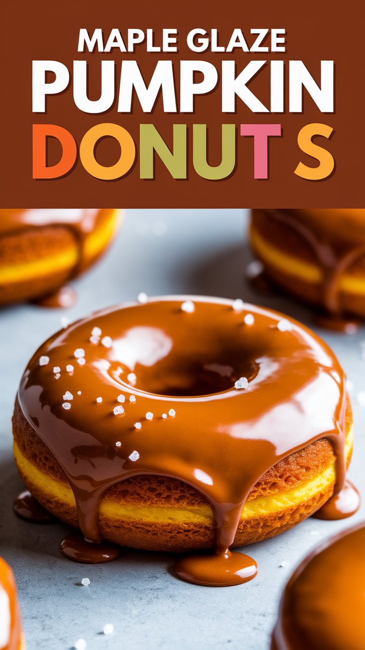 Maple Glazed Pumpkin Donuts
