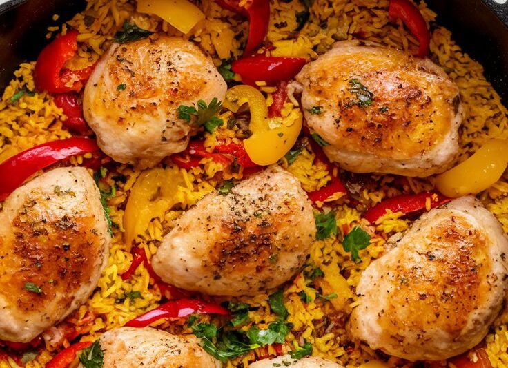 Easy One-Skillet Mexican Chicken and Rice Recipe Delight: A Flavorful Fiesta in One Pan! 2025