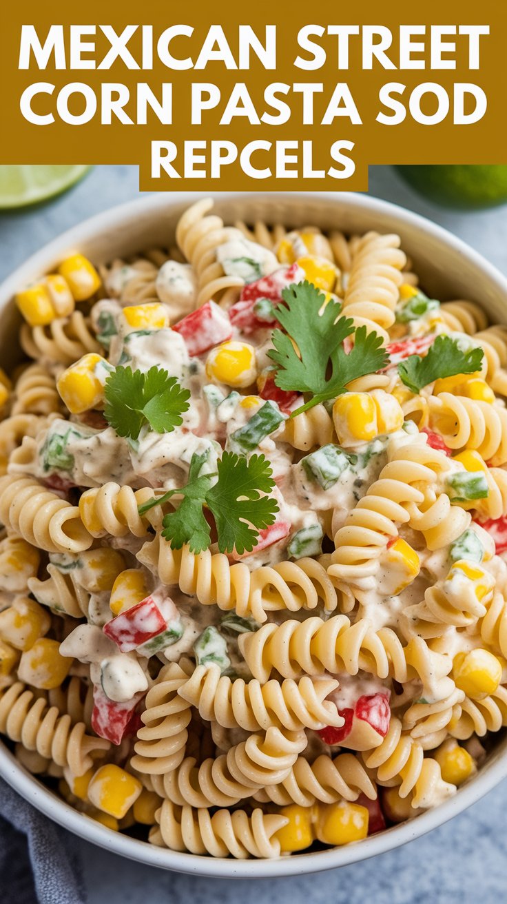 Mexican Street Corn Pasta Salad Recipe