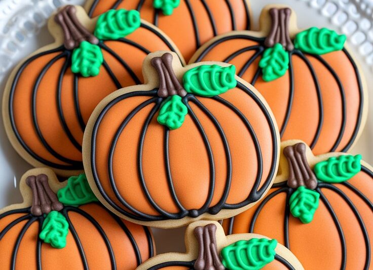 Orange Sugar Cookie Pumpkins