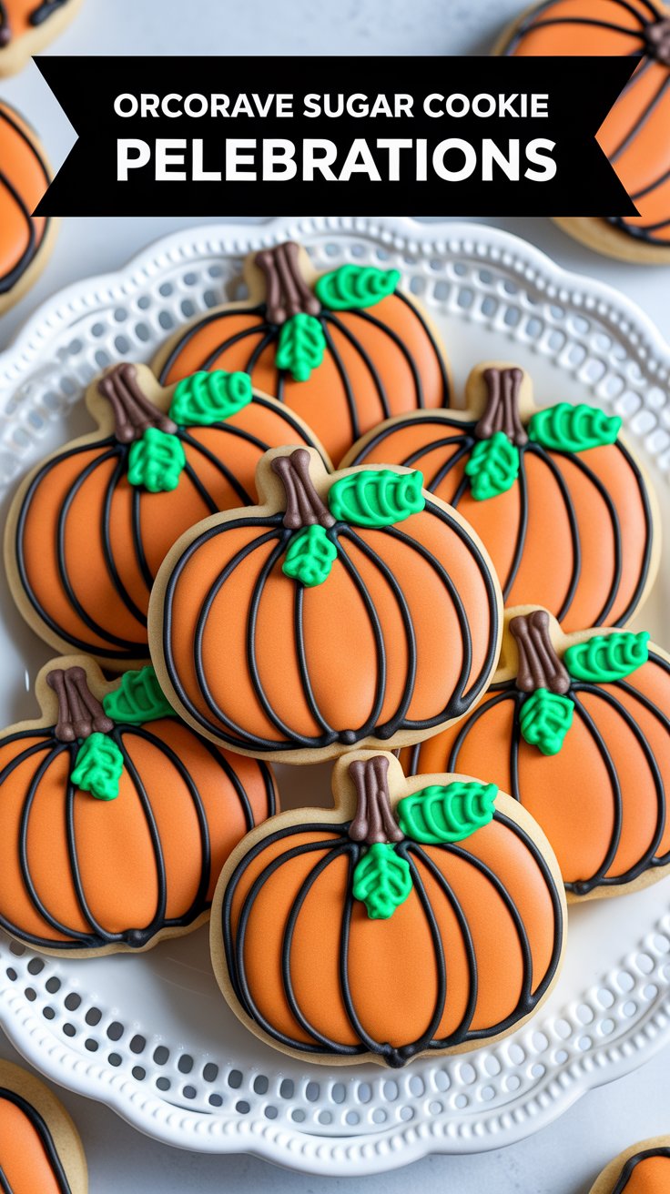 Orange Sugar Cookie Pumpkins
