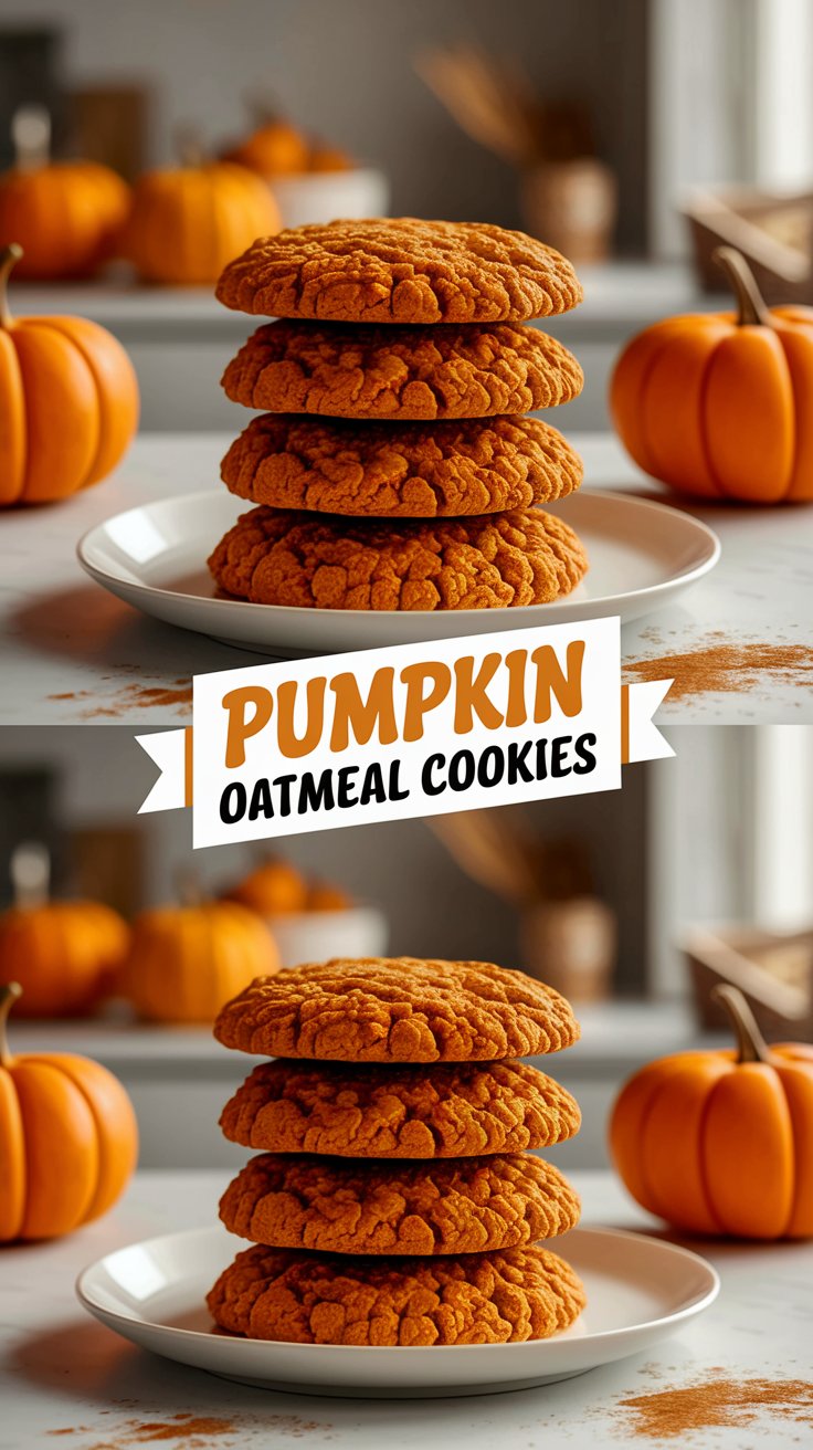 Pumpkin Oatmeal Cookies