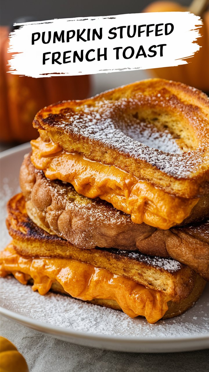 Pumpkin Stuffed French Toast