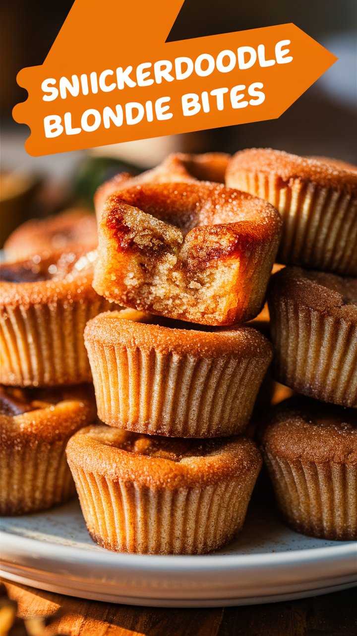 Snickerdoodle Blondie Bites
