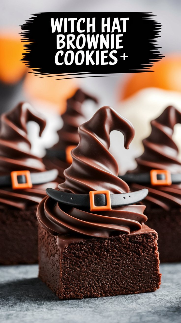 Witch Hat Brownie Cookies