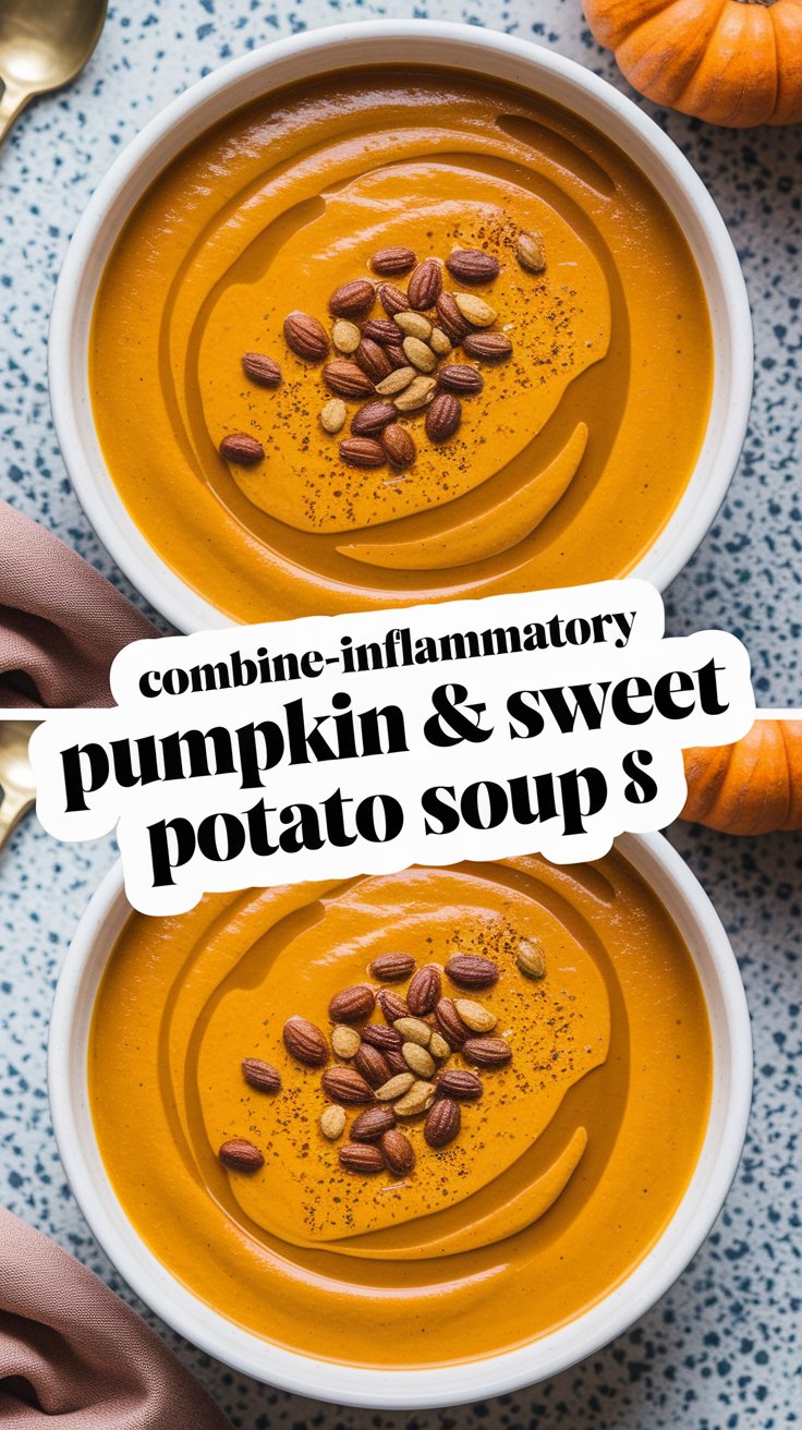 Anti-inflammatory pumpkin & sweet potato soup