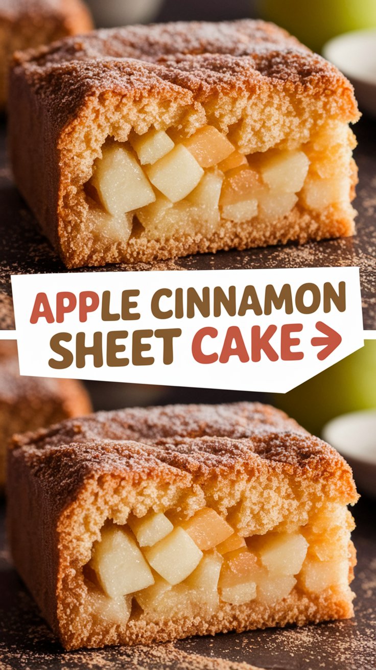 Apple Cinnamon Sheet Cake Recipe