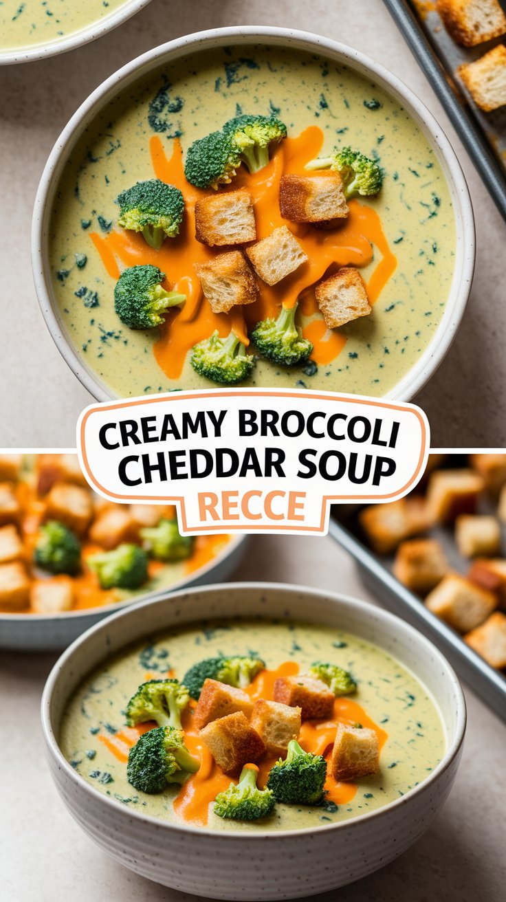 Creamy Broccoli Cheddar Soup Recipe