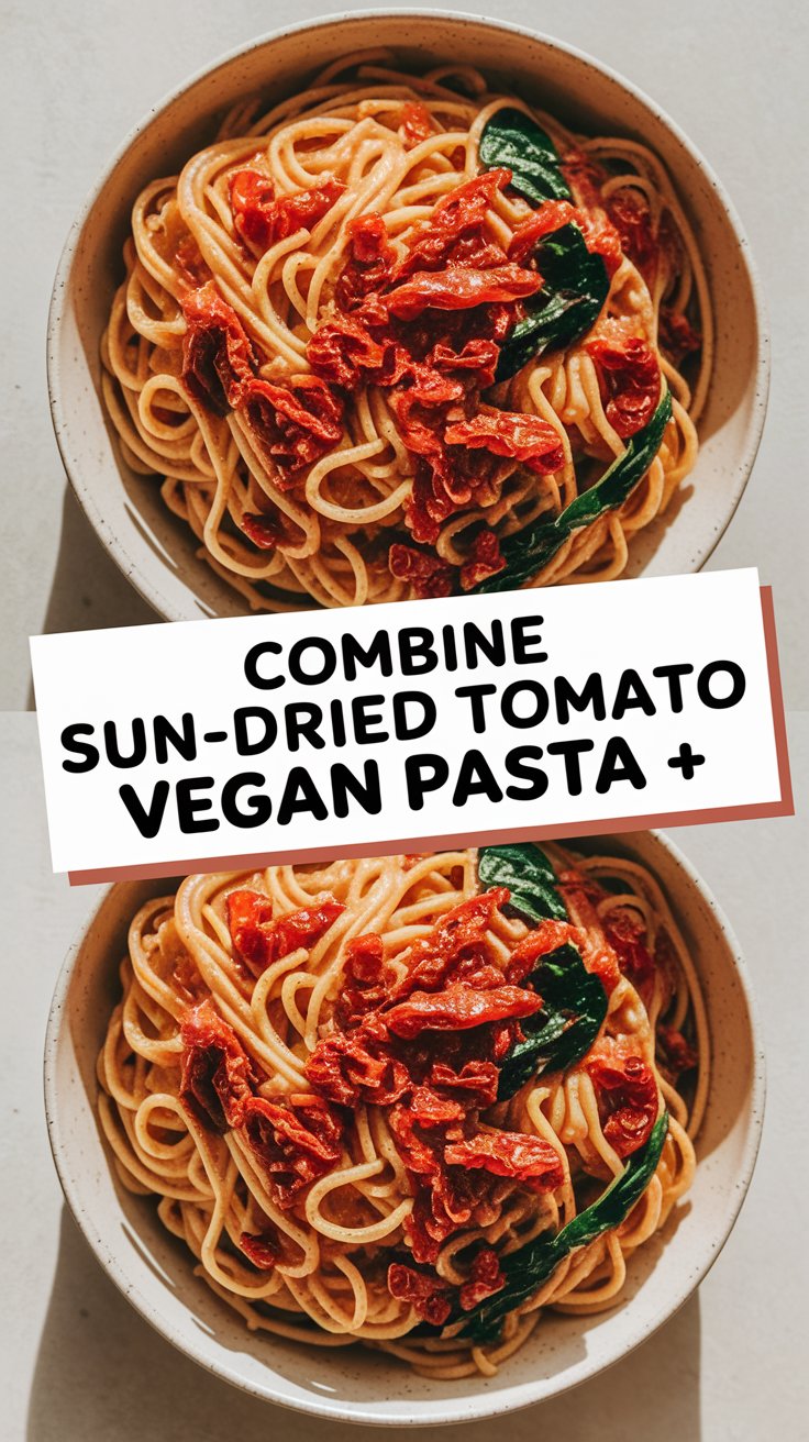 Creamy Sun-Dried Tomato Vegan Pasta