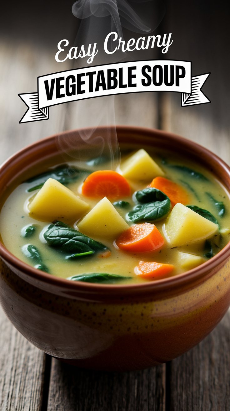 Easy Creamy Vegetable Soup