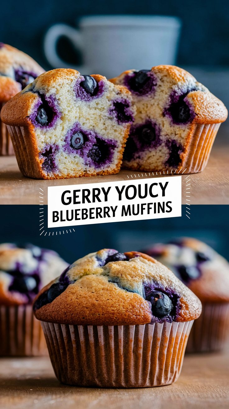 Greek Yogurt Blueberry Muffins