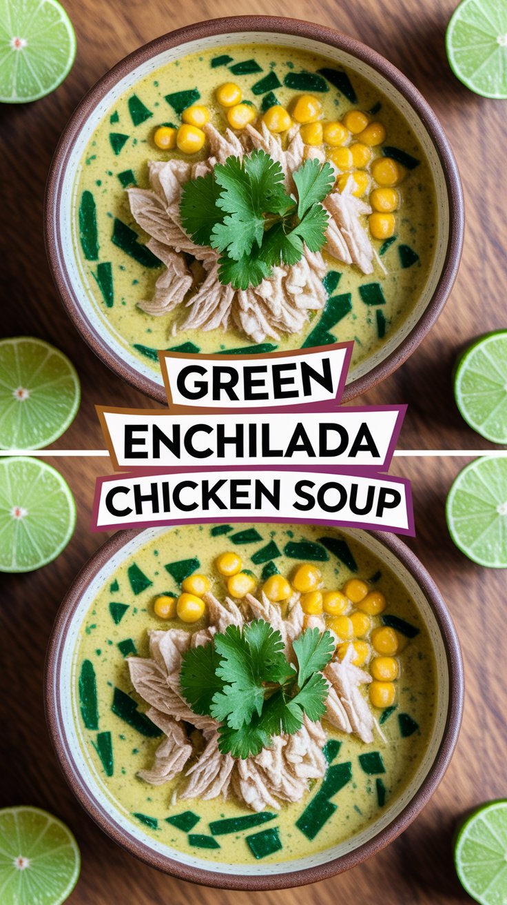 Green Enchilada Chicken Soup