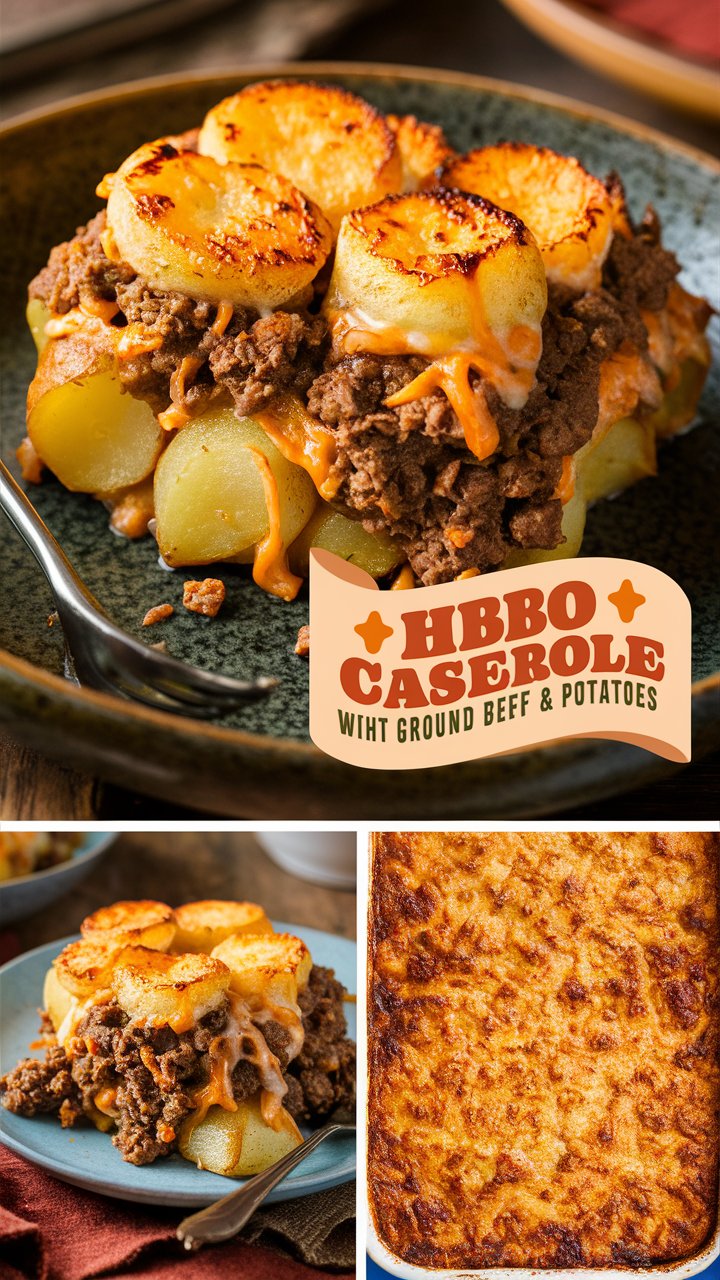 Hobo Casserole with Ground Beef & Potatoes