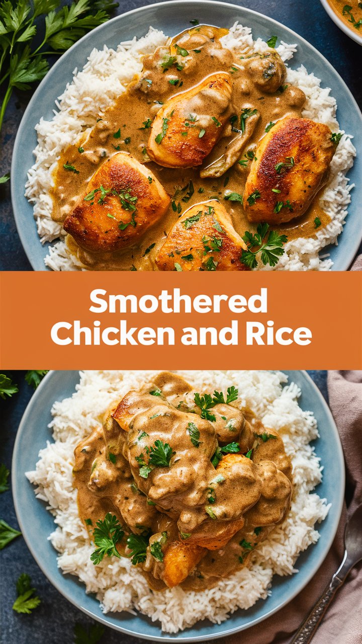 Smothered Chicken and Rice