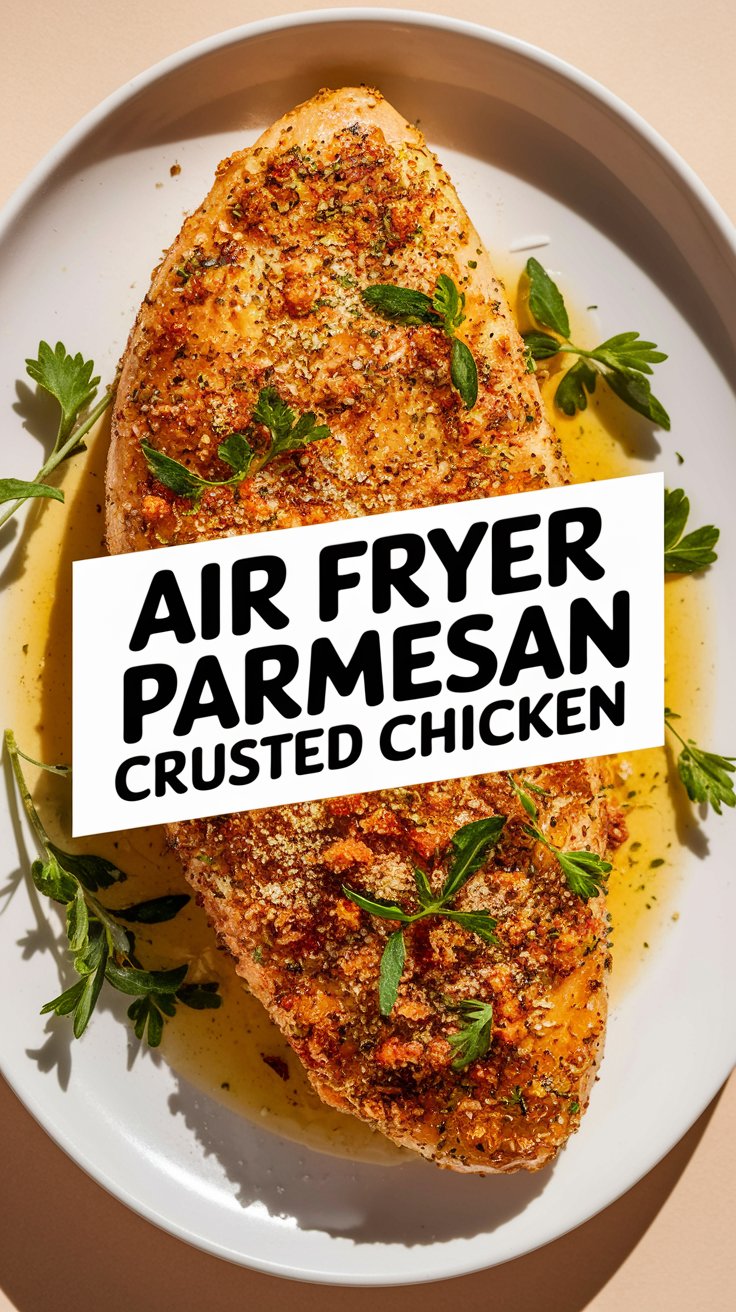 Air Fryer Parmesan Crusted Chicken