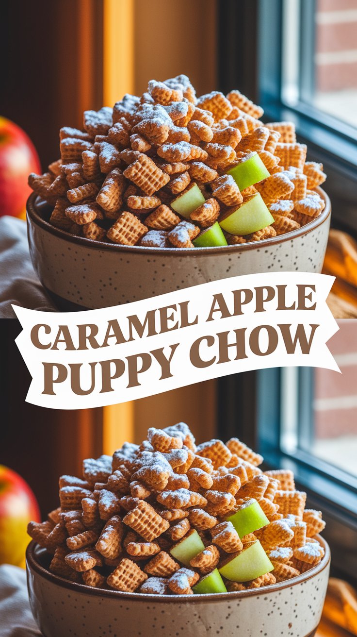 Caramel Apple Puppy Chow