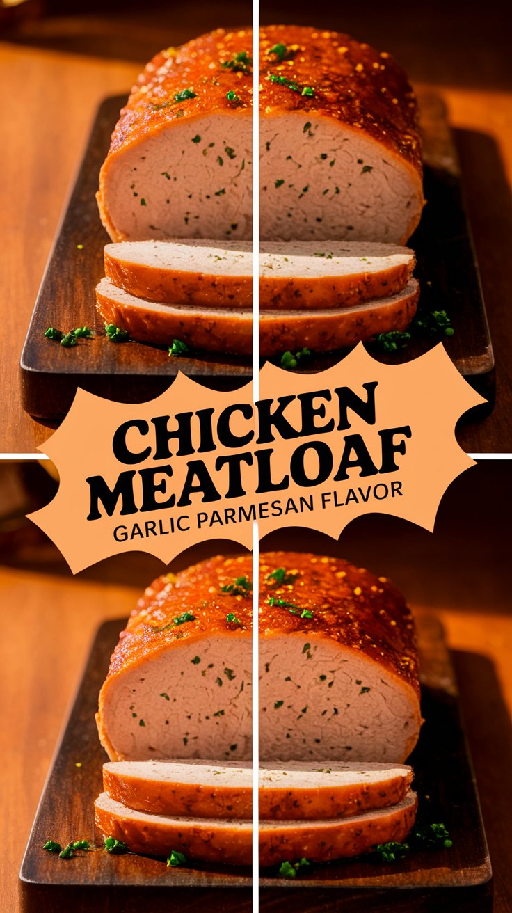 Chicken Meatloaf Garlic Parmesan Flavor