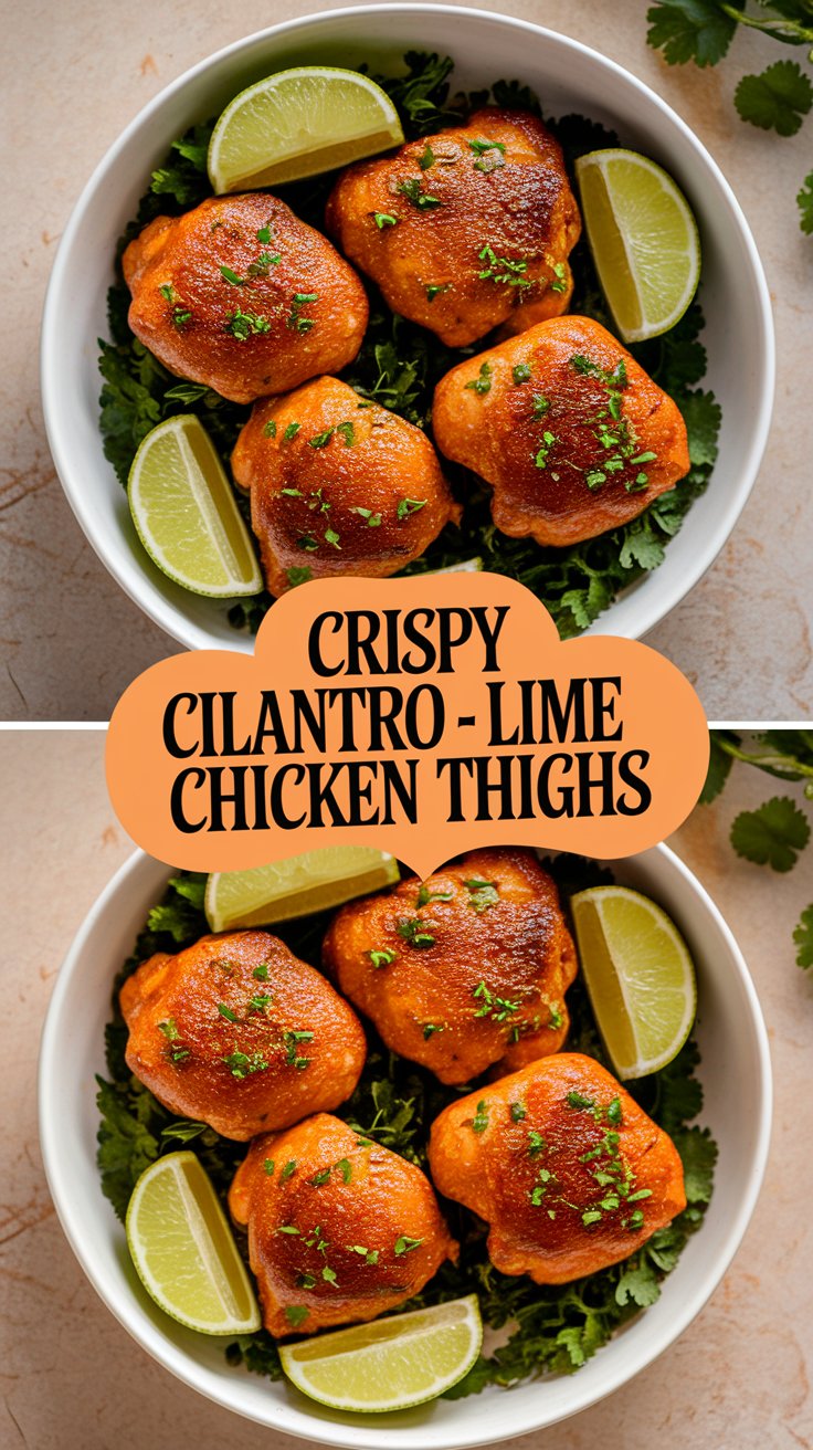 Crispy Cilantro Lime Chicken Thighs