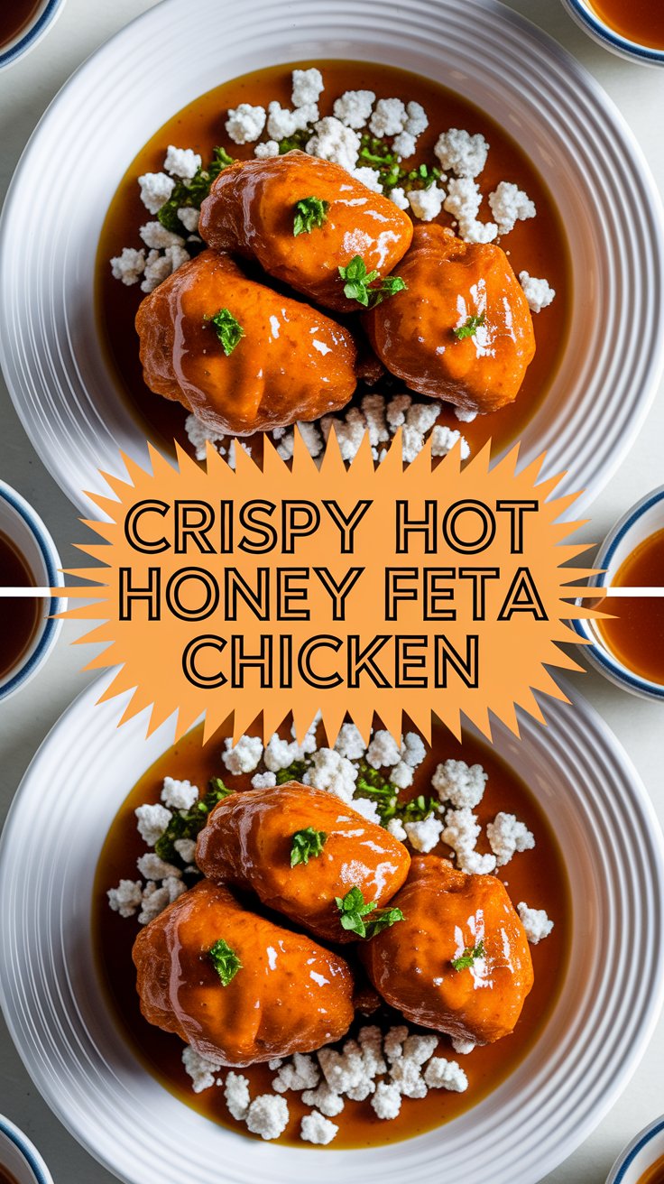 Crispy Hot Honey Feta Chicken