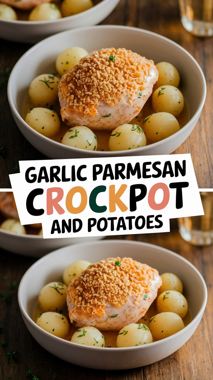 Garlic Parmesan Crockpot Chicken