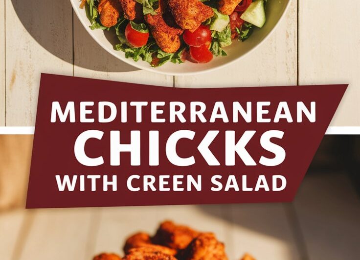Spicy Mediterranean Chicken with Creamy Salad (Healthy, Flavor-Packed 30-Minute Dinner)