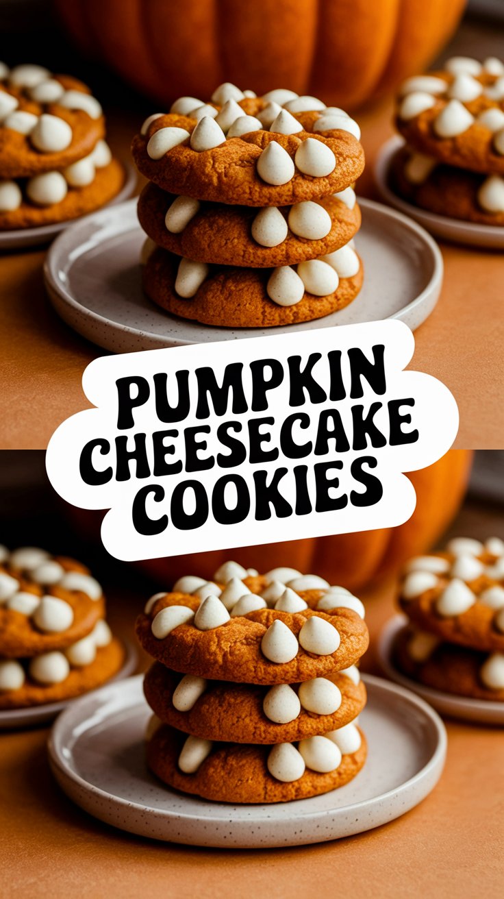 Pumpkin Cheesecake Cookies